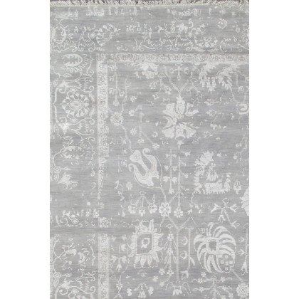 Pasargad - Transitional Collection Hand-Knotted Silk and Wool Area Rug 96'' x 122'' (VASE-2 8X10)