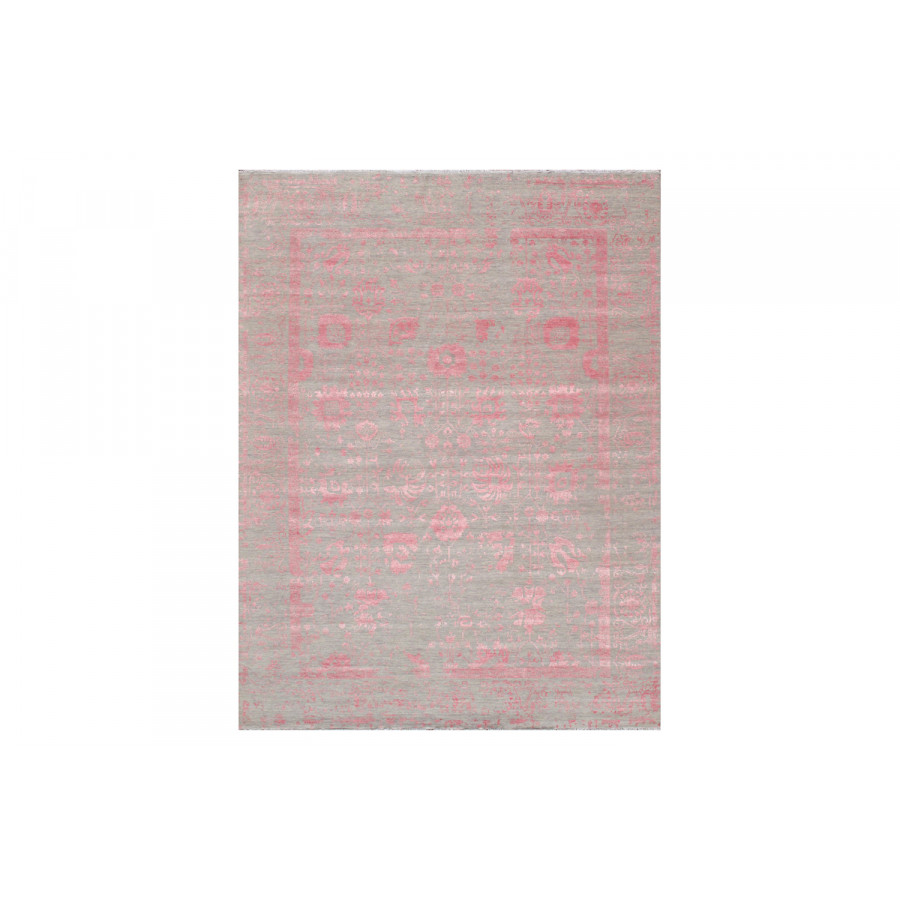 Pasargad - Transitional Collection Hand-Knotted Silk and Wool Area Rug VASE-3BP