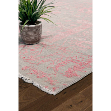 Pasargad Transitional Collection Hand-Knotted Silk and Wool Area Rug (VASE-3BP 9X12) - 107'' x 141''