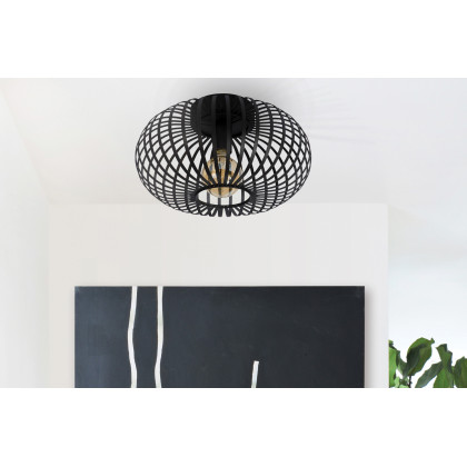 Renwil Ivy Flush Mount Lighting - Black Powder