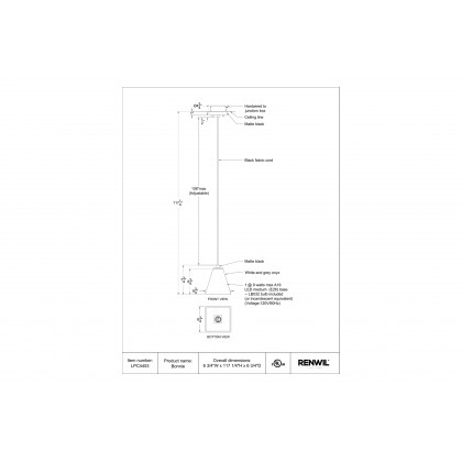 Renwil - Bonnie Pendant Lighting