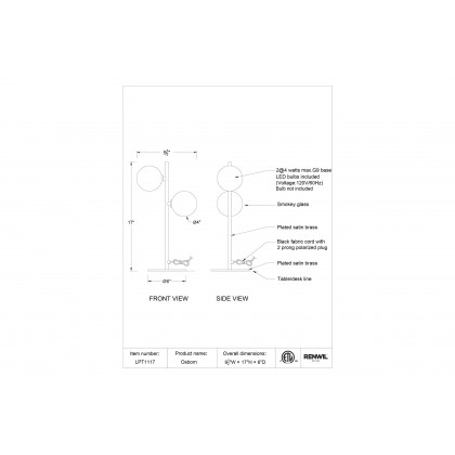 Renwil - Osborn Table Lamp