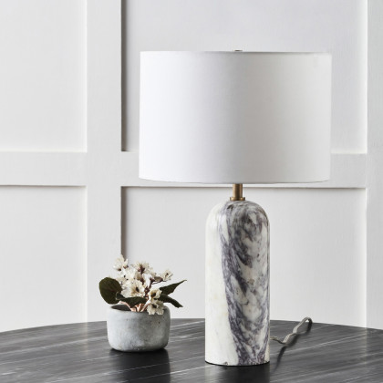 Renwil Arla Table Lamp - White Marble