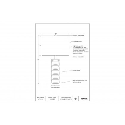 Renwil - Sumner Table Lamp