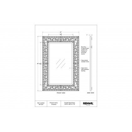 Renwil - Vincenzo Wall Mirror
