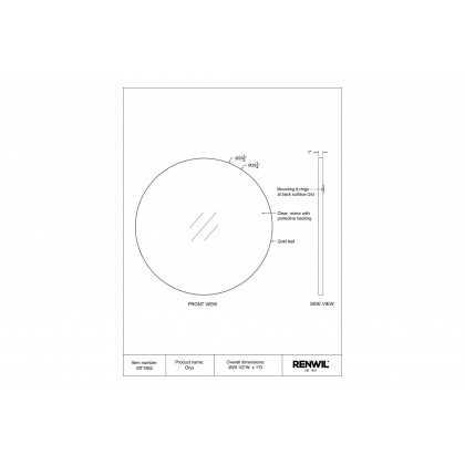 Renwil - Oryx Wall Mirror