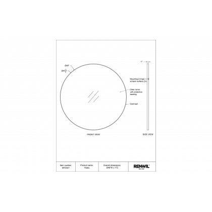 Renwil - Thallo Wall Mirror