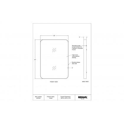 Renwil - Vered Wall Mirror