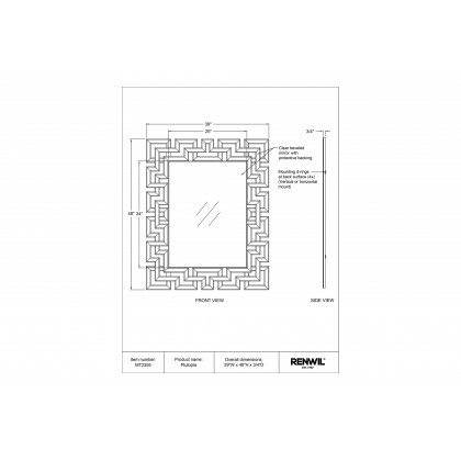 Renwil - Plutopia Wall Mirror