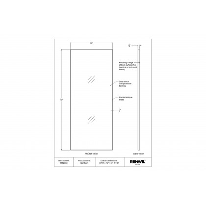Renwil - Northern Wall Mirror