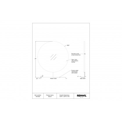 Renwil - Benoit Wall Mirror