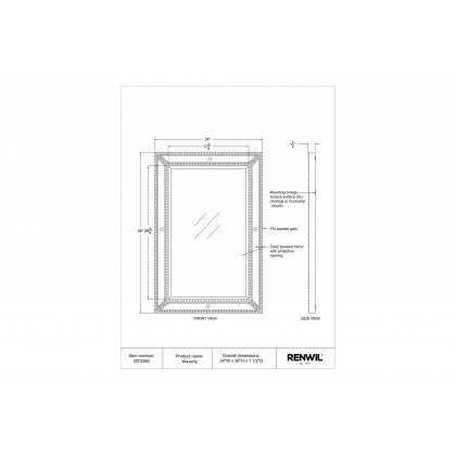 Renwil - Waverly Wall Mirror