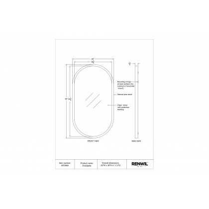 Renwil - Everglade Wall Mirror