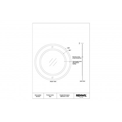 Renwil - Apia Wall Mirror