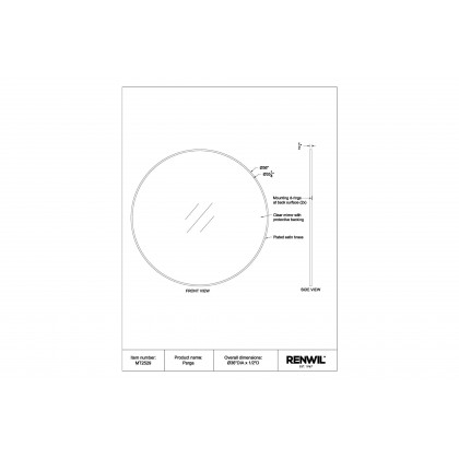 Renwil - Parga Wall Mirror