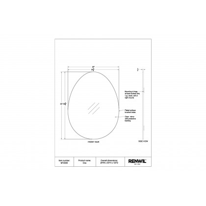 Renwil - Ova Wall Mirror