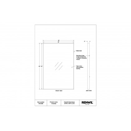 Renwil - Annalise Wall Mirror