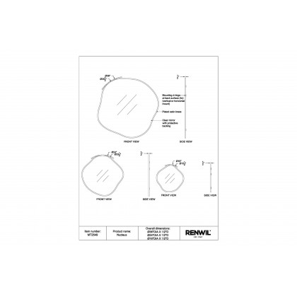 Renwil - Nucleus Wall Mirror Set Of 3