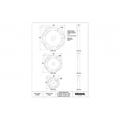 Renwil - Evaton Wall Mirror Set Of 3