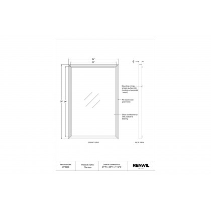 Renwil - Clarissa Wall Mirror