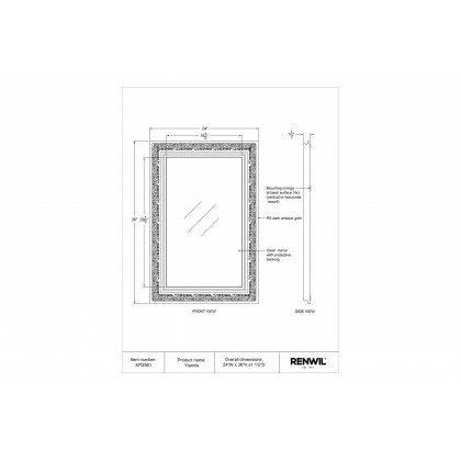 Renwil - Yiannis Wall Mirror