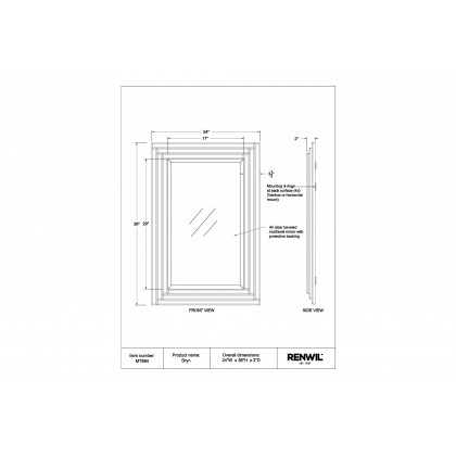 Renwil - Bryn Wall Mirror