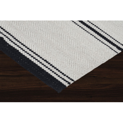 Renwil Allen 10002 Rug - Ivory/Black, 9,1" X 13,1"