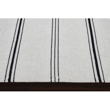 Renwil Allen 10002 Rug - Ivory/Black, 9,1" X 13,1"