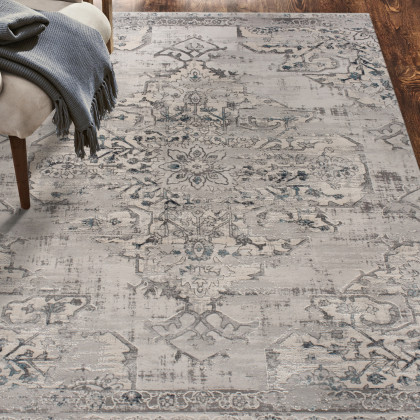 Renwil Ariella 18390 Rug - Gray/Blue, 7,1" X 10,2"