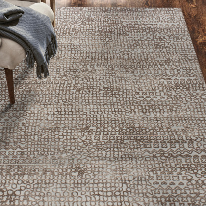 Renwil Ariella 18391 Rug - Brown/Gray, 7,1" X 10,2"