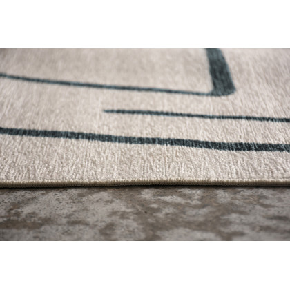 Renwil Fallon 10212 Rug - Ivory/Charcoal Blue, 7,1" X 10,2"