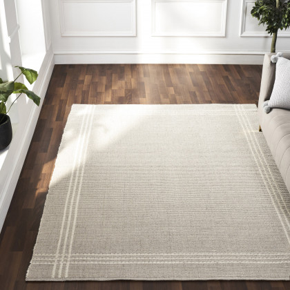 Renwil Lindley Rug - Oatmeal, 10" X 13"
