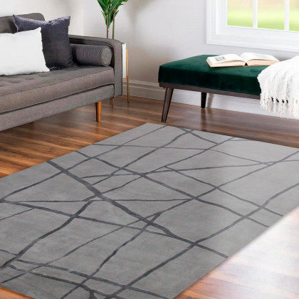 Renwil Mantle Rug - Gray/Blue, 5,3" X 7,3"