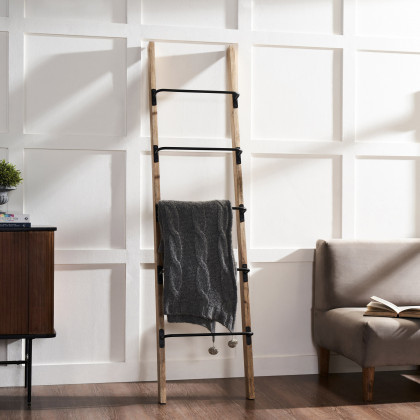 Renwil Marieta Decorative Blanket Ladder - Mango Wood