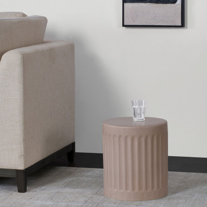 Renwil Daria Outdoor Accent Table - Taupe Matte