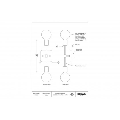 Renwil - Anka Wall Sconces