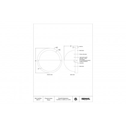 Renwil - Raina Wall Sconces