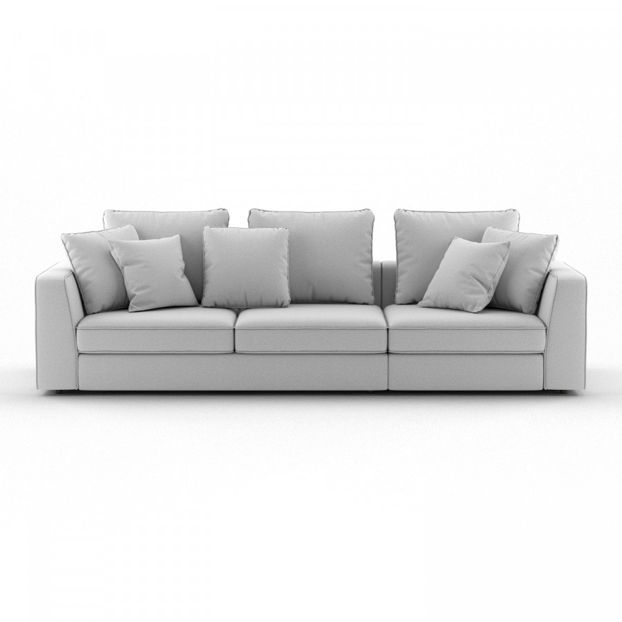 ROSHE Cartier Straight 3-Seater Sofa - Aura 01