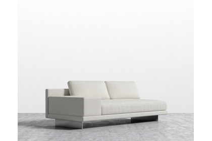 Rove™ Dresden Armless Sofa with Armrest Microfiber Leather - Trento Hazelnut