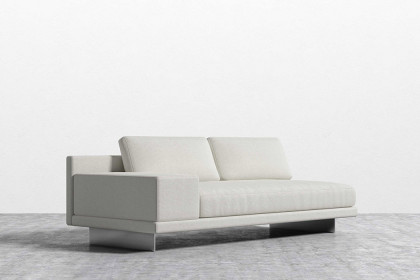 Rove™ Dresden Armless Sofa with Armrest Microfiber Leather - Trento Morocco