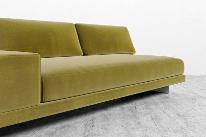 Rove™ Dresden Armless Sofa with Armrest Plush Velvet - Limelight
