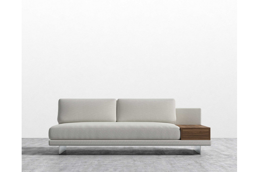 Rove™ Dresden Armless Sofa with Side Table Modern Felt - Alesund