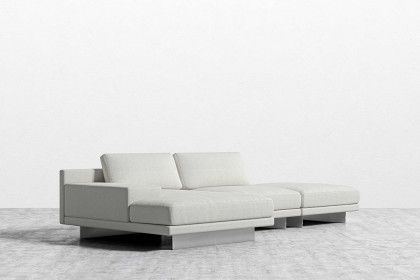 Rove™ Dresden Sectional Sofa Compact Venice Vegan Suede Chiffon - Right-Hand-Facing