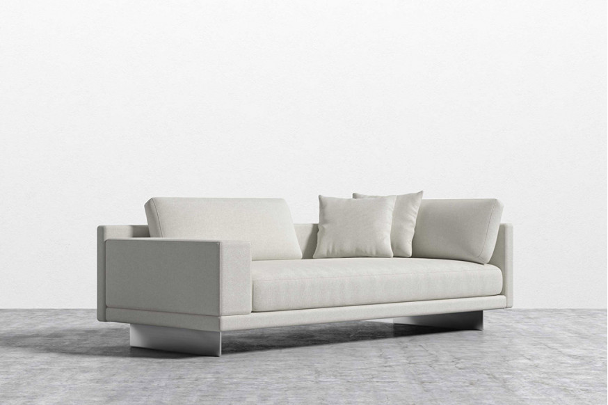 Rove™ Dresden Left Arm Sofa Modern Tweed - Arctic Gray