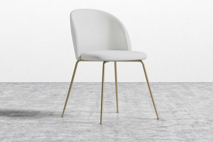 Rove™ Iris Chair Microfiber Leather - Trento Eggshell Black