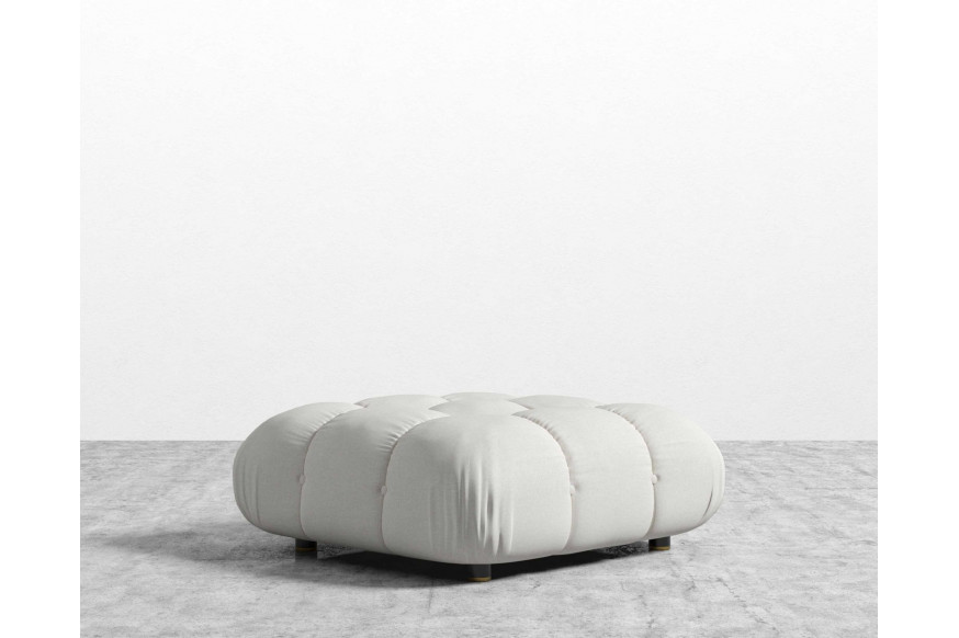 Rove™ Belia Ottoman Microfiber Leather - Trento Eggshell