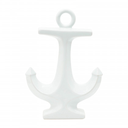 Sagebrook 10" Ceramic Anchor - White