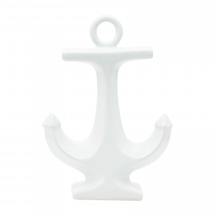Sagebrook 10" Ceramic Anchor - White