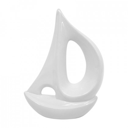Sagebrook - 13" Ceramic Sailboat