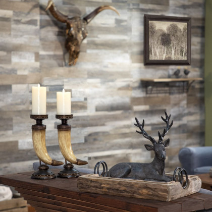 Sagebrook - Resin Sitting Deer in Brown